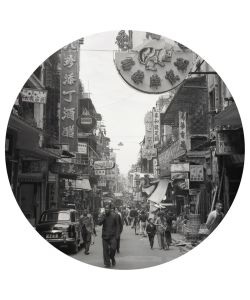 WallArt Carta da Parati Circolare Hong Kong the Old Days 190 cm