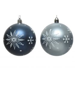 Sfera decorazione fiocco di neve glitter