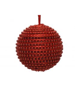 Sfera Rossa con perline