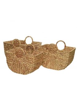 Cesta con manici 43x31 cm naturale