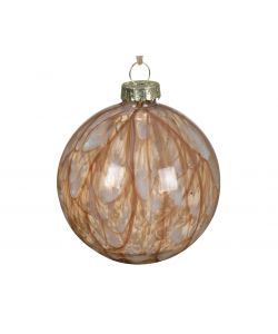 Sfera trasparente con decori brown