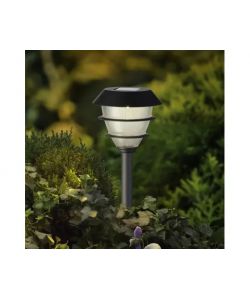 KAEMINGK Faretto Solare Giardino Picchetto Nero H41 cm Luce Calda