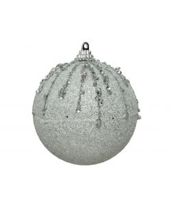 Sfera decorazione strass argento