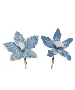 Clip Fiore 13xh3cm azzurro