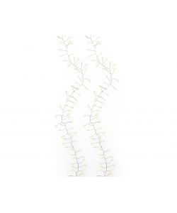Lumineo Ghirlanda LED Argento - Luce Bianca Calda - 120 cm