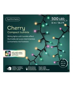 Filo 500 luci led cherry multicolor 11 m