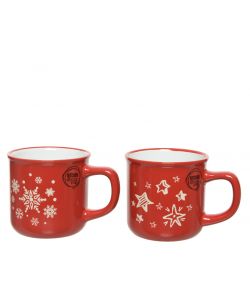 Mug stelle e fiocchi di neve