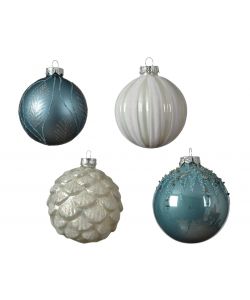 Sfera decorazione blu-silver