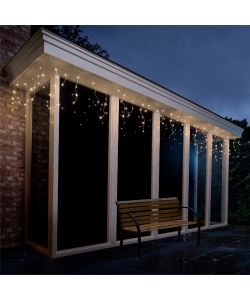 Lumineo Tenda Luminosa 240 LED Bianco Caldo 5,8m - con Effetti e Timer