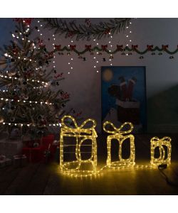 Decorazione Natale Scatole Regalo con 180 LED Interni Esterni