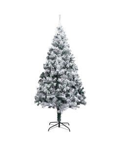 Albero di Natale Artificiale con Neve Verde 180 cm PVC