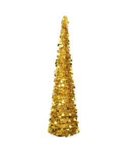 Albero di Natale Artificiale Apribile Oro 180 cm PET