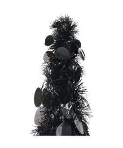 Albero di Natale Artificiale Apribile Nero 150 cm PET