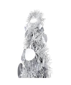 Albero di Natale Artificiale Apribile Argento 120 cm PET