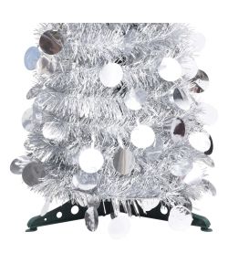 Albero di Natale Artificiale Apribile Argento 120 cm PET