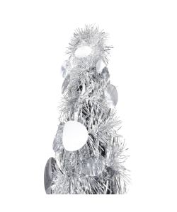 Albero di Natale Artificiale Apribile Argento 150 cm PET