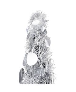 Albero di Natale Artificiale Apribile Argento 180 cm PET