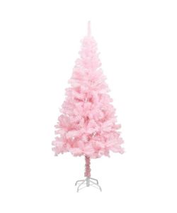 Albero di Natale Artificiale con Supporto Rosa 150 cm PVC