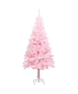 Albero di Natale Artificiale con Supporto Rosa 210 cm PVC