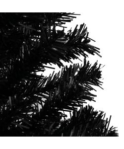Albero di Natale Artificiale con Supporto Nero 180 cm PVC