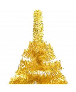 Albero di Natale Artificiale con Supporto Oro 150 cm PET