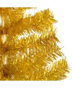 Albero di Natale Artificiale con Supporto Oro 150 cm PET