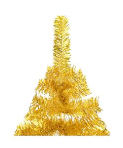 Albero di Natale Artificiale con Supporto Oro 210 cm PET