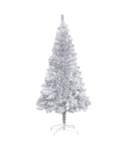 Albero di Natale Artificiale con Supporto Argento 150 cm PET