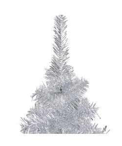 Albero di Natale Artificiale con Supporto Argento 180 cm PET