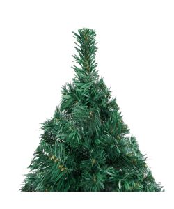 Albero di Natale Artificiale con Rami Folti Verde 180 cm PVC