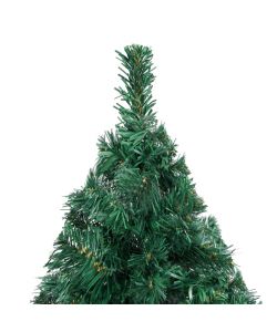 Albero di Natale Artificiale con Rami Folti Verde 210 cm PVC