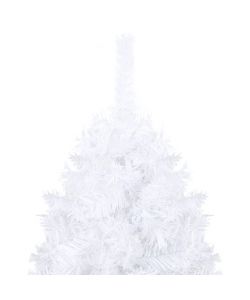 Albero di Natale Artificiale con Rami Folti Bianco 150 cm PVC