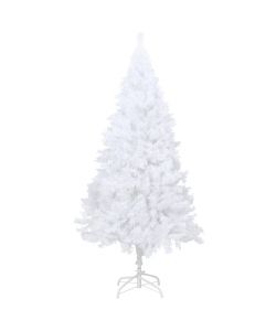 Albero di Natale Artificiale con Rami Folti Bianco 180 cm PVC