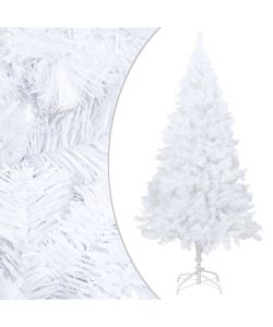 Albero di Natale Artificiale con Rami Folti Bianco 180 cm PVC