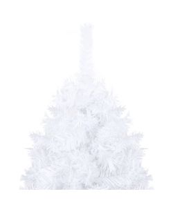Albero di Natale Artificiale con Rami Folti Bianco 210 cm PVC