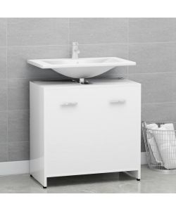 Armadio da Bagno Bianco 60x33x61 cm in Legno Multistrato