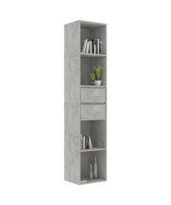 Libreria Grigio Cemento 36x30x171 cm in Truciolato