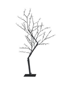 Albero di Natale 128 LED Blu Ciliegio in Fiore 120 cm