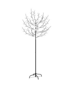 Albero di Natale 200 LED Bianco Caldo Ciliegio in Fiore 180 cm