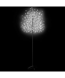 Albero di Natale 220 LED Bianco Freddo Ciliegio in Fiore 220 cm