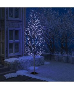 Albero di Natale 1200 LED Blu Ciliegio in Fiore 400 cm