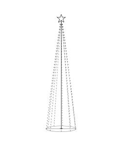 Albero di Natale a Cono con 400 LED Bianco Caldo 100x360 cm