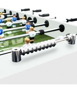 vidaXL Tavolo Calcio Balilla Bianco 140x74,5x87,5 cm in Acciaio