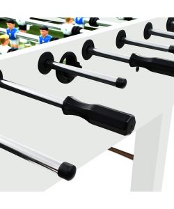 vidaXL Tavolo Calcio Balilla Bianco 140x74,5x87,5 cm in Acciaio