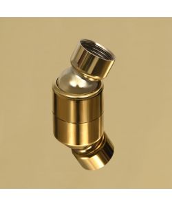 Testa Doccia a Pioggia Acciaio Inox 40x30 cm Rettangolare Oro