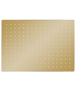 Testa Doccia a Pioggia Acciaio Inox 40x30 cm Rettangolare Oro