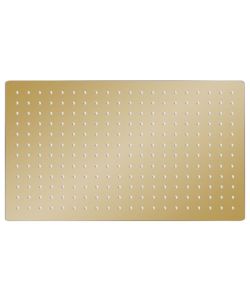 Testa Doccia a Pioggia Acciaio Inox 50x30 cm Rettangolare Oro