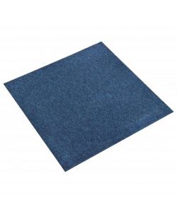 Quadrotte di Moquette 20 pz 5 mq 50x50 cm Blu Scuro