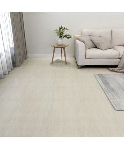 Listoni per Pavimenti Autoadesivi 55 pz in PVC 5,11 mq Crema 324659