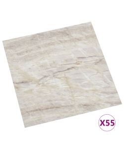 Listoni per Pavimenti Autoadesivi 55 pz in PVC 5,11 mq Beige 324676